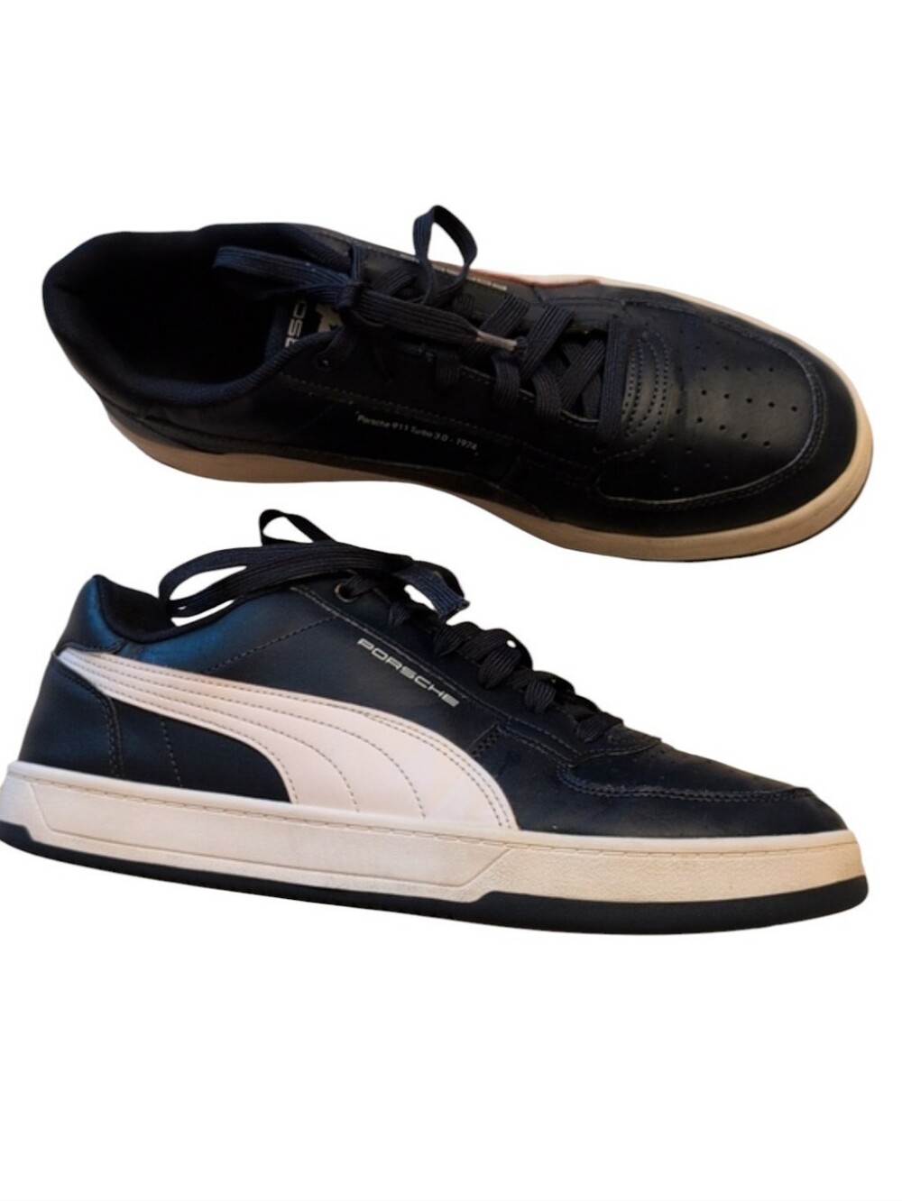 PUMA Men's PORSCHE PL Caven 2.0 Turbo Sneaker Navy White